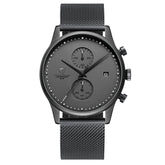 CHEETAH Business Men's Watch Hot Selling Waterproof Steel Band Multifunctional Two Eyes